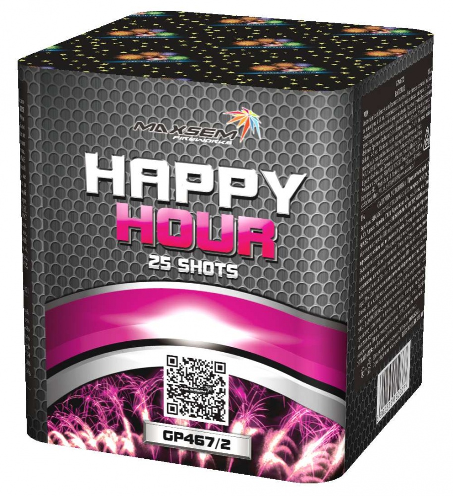 Батарея салютов "Happy Hour" 25 залп. (1/12),